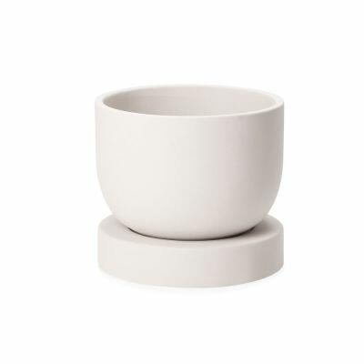 Cachepô Vaso Cimento 15x17 Off White Mart Collection