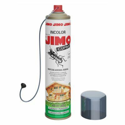 JIMO Cupim Contra Cupim Brocas e Formigas Alto Poder Residual e de Penetração Aerossol 400ml