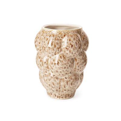 Vaso Cerâmica Marrom 25x18cm Mart Collection