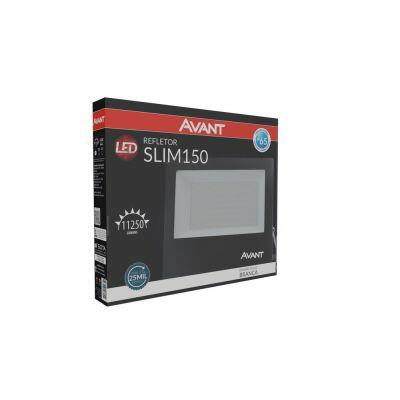 Refletor Slim 150W 6500K Bivolt Preto Avant Refletor Slim 150W 6500K Bivolt Preto Avant