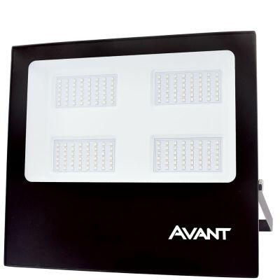 Refletor LED Slim 200W 6500K Bivolt Preto Avant