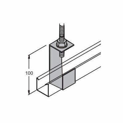 Gancho Curto para Luminária 38x38 Perfil Líder