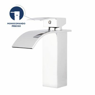 Torneira Misturador Monocomando para Banheiro de Mesa Bica Baixa 1/2 Bica Cromado Addra