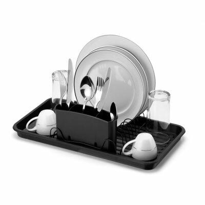 Escorredor de Louça Sempre Seco 8 Pratos Preto Arthi
