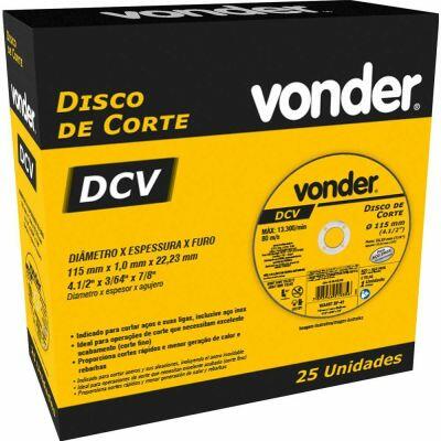 Disco de Corte 115X1,0X22,23 DCV Vonder