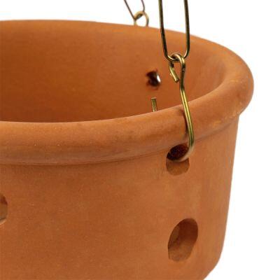 Vaso Cerâmico Orquídea N3 Natural Fascino