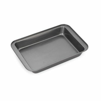 Forma de Aço Antiaderente Retangular 42X28X4,5cm Preto Casa&Ideia