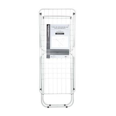 Varal de Chão Reforçado Com Abas Cinza e Branco Casa&ideia