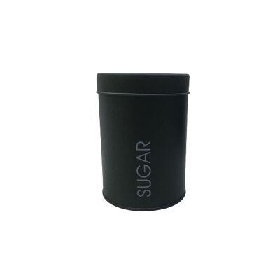 Pote de Açúcar Slim Metal Preto Casa&Ideia