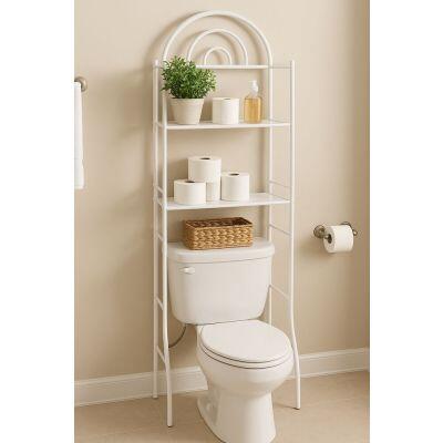 Estante Para Banheiro 24,5x59x169cm Branco Casa&Ideia