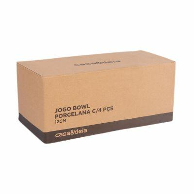 Jogo de Bowls de Porcelana 4 Peças 12cm Casa&Ideia