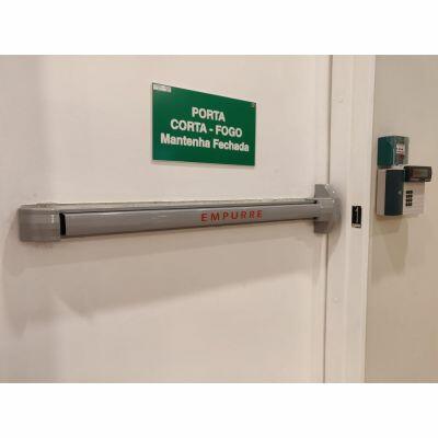 Barra Antipânico Touch Horizontal Cinza Durati