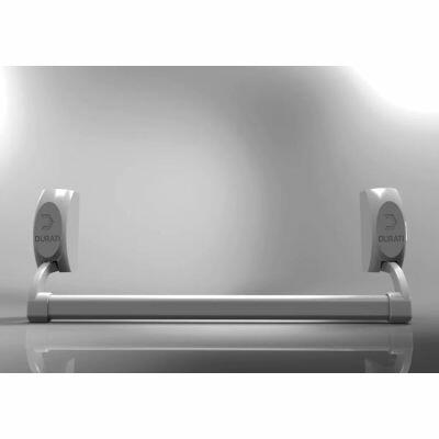 Barra Antipânico Push Simples Horizontal Cinza Durati