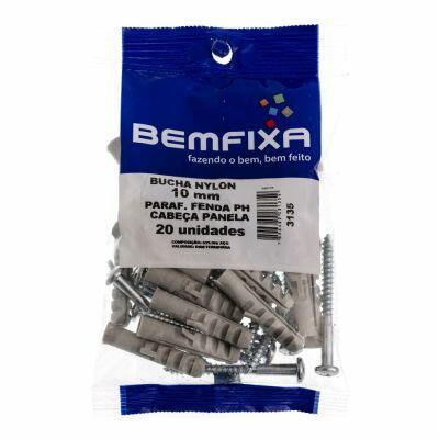 Bucha para Concreto com Parafuso 6mm Bemfixa