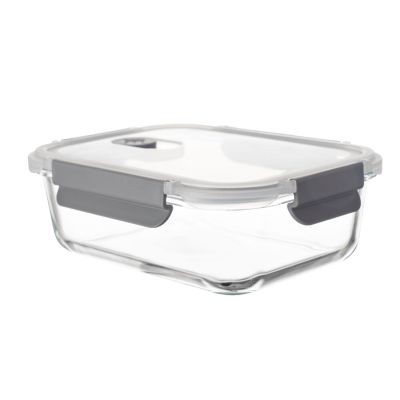 Pote de Vidro Hermético Com Tampa Plástica Reto 1050ml Casa&ideia