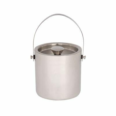Balde para Gelo com Tampa Inox 15cm Casa&Ideia Balde para Gelo com Tampa Inox 15cm Casa&Ideia