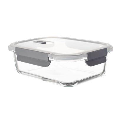 Pote de Vidro Hermético Com Tampa Plástica Reto 370ml Casa&ideia