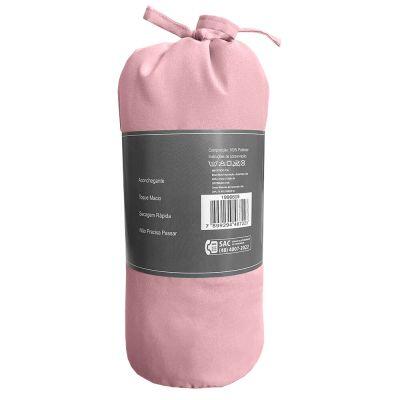 Lençol Avulso Solteiro com Elástico 90x190 Rose Diagonal