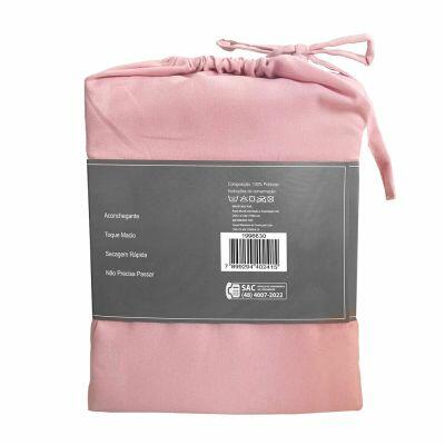 Jogo de Fronha 2 Peças 0,50x0,70m Rose Diagonal