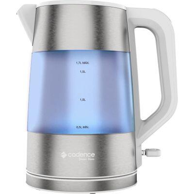 Chaleira Elétrica Cadence 1,7L CEL306 Prata/Branco