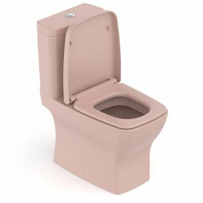 Kit Vaso Sanitário com Caixa Acoplada Boss Acionamento Duplo 3/6L Rosa Incepa