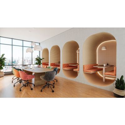 Painel Ripado EVA Autocolante 10cm x 10m Madeto Carvalho Meu Rodapé