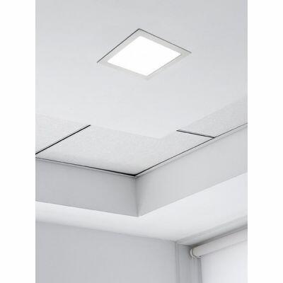 Painel LED Embutir Quadrado Lux Autovolt 18W 6500K Luz Branca Taschibra