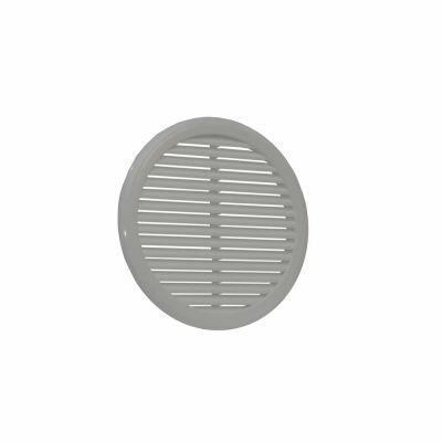 Grelha de Ventilação com Tela Redonda 15cm Branca Distak