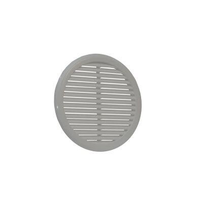 Grelha de Ventilação com Tela Redonda 10cm Branca Distak