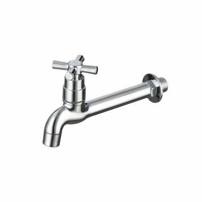 Torneira ABS Cromado de Parede Fixa longa Hidrofama