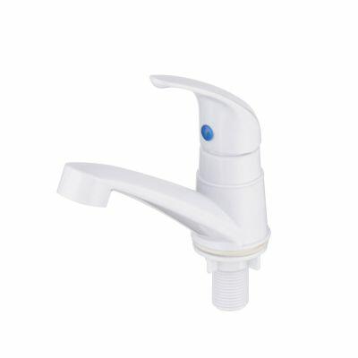 Torneira em ABS de Lavatório Baixa Mono Up Branco Hidrofama