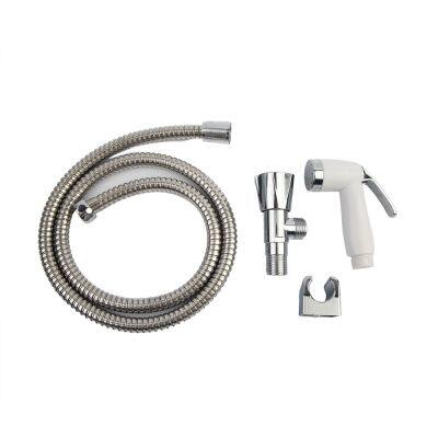 Kit Ducha Higiênica Branco e cromado Hidrofama
