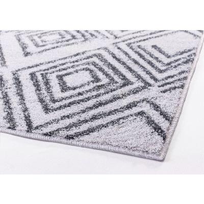 Tapete Classic Angra Polipropileno 1,00x1,50m Gelo e Chumbo J Serrano