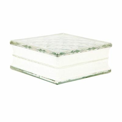 Tijolo Vidro 19x19x8cm Jewel Clear Incolor Vitraltec