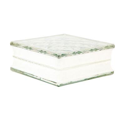 Tijolo Vidro 19x19x8cm Jewel Clear Incolor Vitraltec Tijolo Vidro 19x19x8cm Jewel Clear Incolor Vitraltec