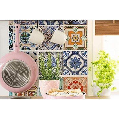 Rolo Adesivo Contact Azulejos 0,45x2m Colorido Plavitec
