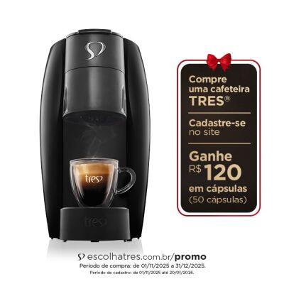 Cafeteira Espresso Lov Preto - TRES 3 Corações