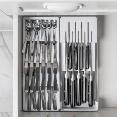 Organizador de Gaveta Clear Acrílico 37,5x30x5,6cm Branco Ou