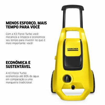Lavadora de Alta Pressão K3 Force Turbo 1.815 PSI 360 L/h Kärcher
