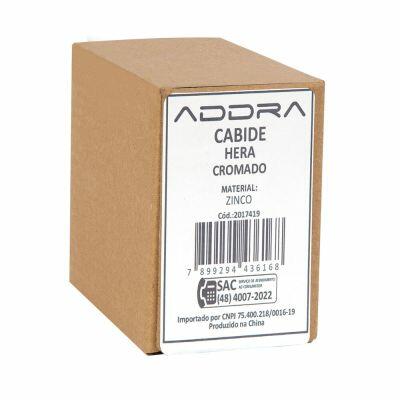 Cabide para Banheiro Duplo Gota Cromado Addra