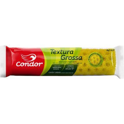 Rolo Para Textura Grossa 23cm Amarelo Condor Pincéis
