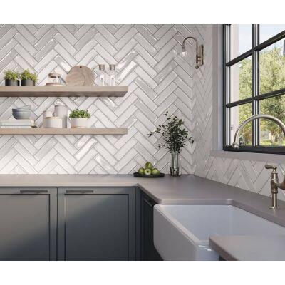 Revestimento de Parede Vivant Blanc Bold Brilhante 7x24,4 Portobello