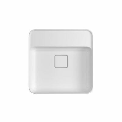 Cuba Semi-encaixada Louça com Mesa 40cm Slim Branco Quadrada Deca