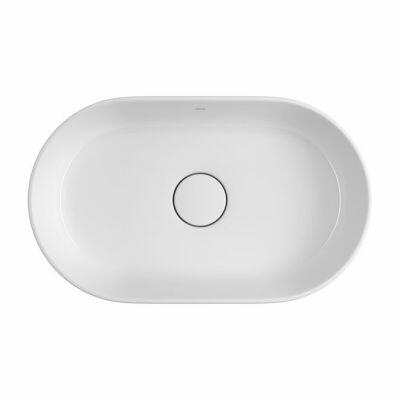 Cuba para Banheiro de Sobrepor Louça Slim Branco Oval 50cm Deca Cuba para Banheiro de Sobrepor Louça Slim Branco Oval 50cm Deca