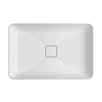 Cuba para Banheiro de Sobrepor Louça Slim Branco Retangular 60cm Deca Cuba para Banheiro de Sobrepor Louça Slim Branco Retangular 60cm Deca
