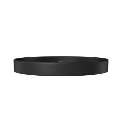 Cuba para Banheiro de Sobrepor Louça Slim Ebano Fosco Redonda 30cm Deca