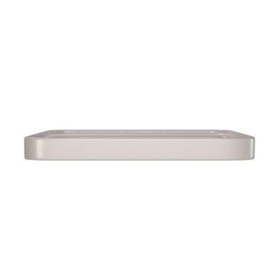 Cuba para Banheiro de Sobrepor Louça com Mesa Slim Bege Acetinado Quadrada 40cm Deca Cuba para Banheiro de Sobrepor Louça com Mesa Slim Bege Acetinado Quadrada 40cm Deca