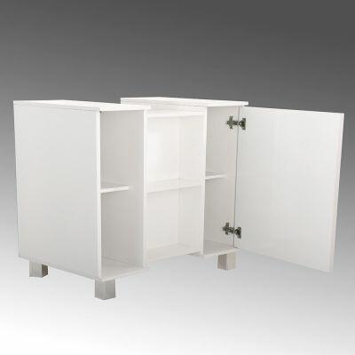 Gabinete para Banheiro MDP Athenas Branco Móveis Sander