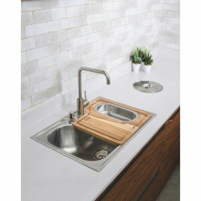 Lixeira de Embutir para Bancada 8L Inox Addra
