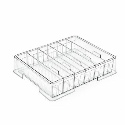 Organizador P /Tampas Amarilis 36,6x29,5cm Transparente Casa&Ideia